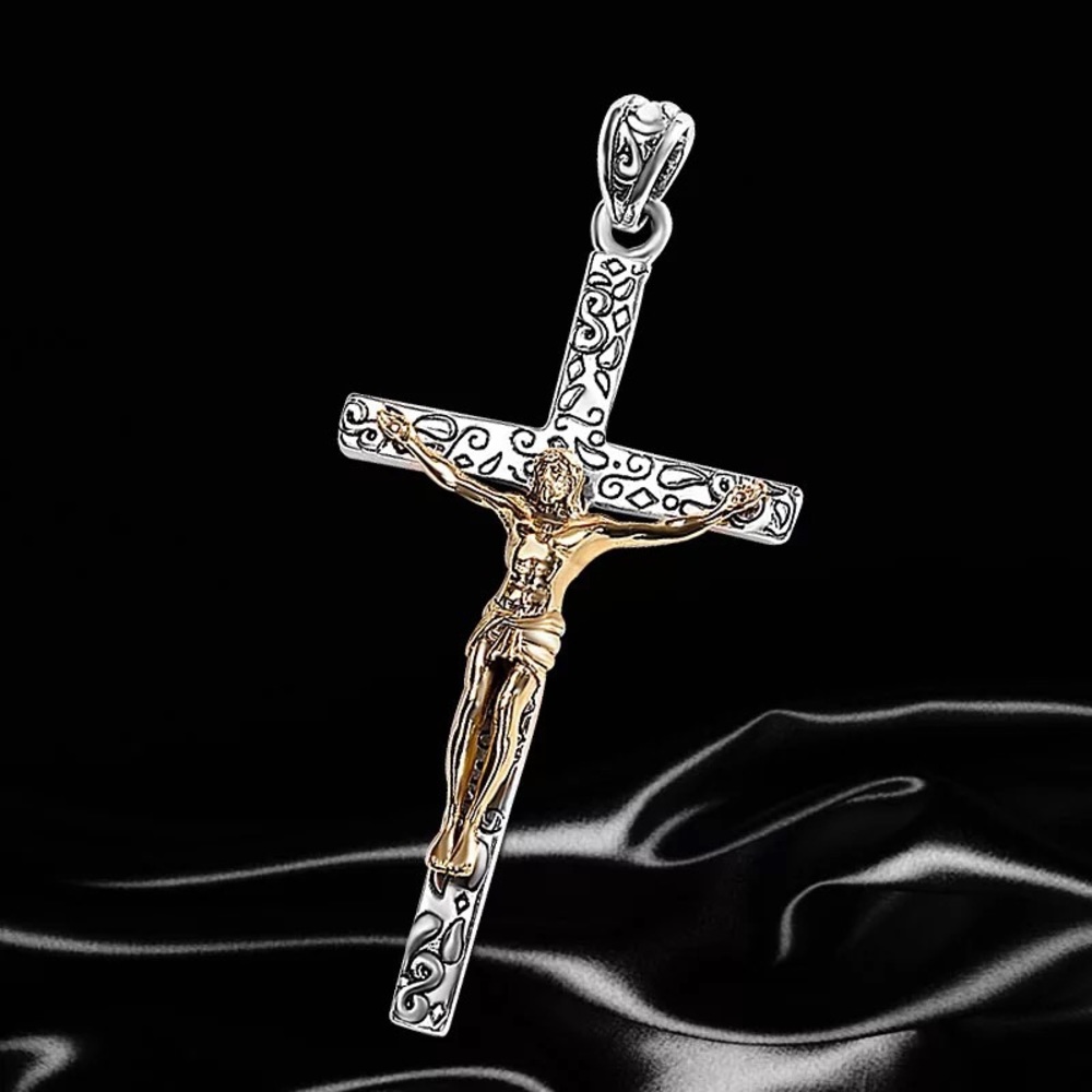 Sterling Silver Cross Pendant - Picture 1 of 4
